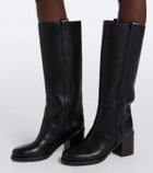 Brunello Cucinelli Monili leather knee-high boots