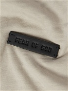 Fear of God - Logo-Appliquéd Cotton-Jersey Pyjama T-Shirt - Neutrals