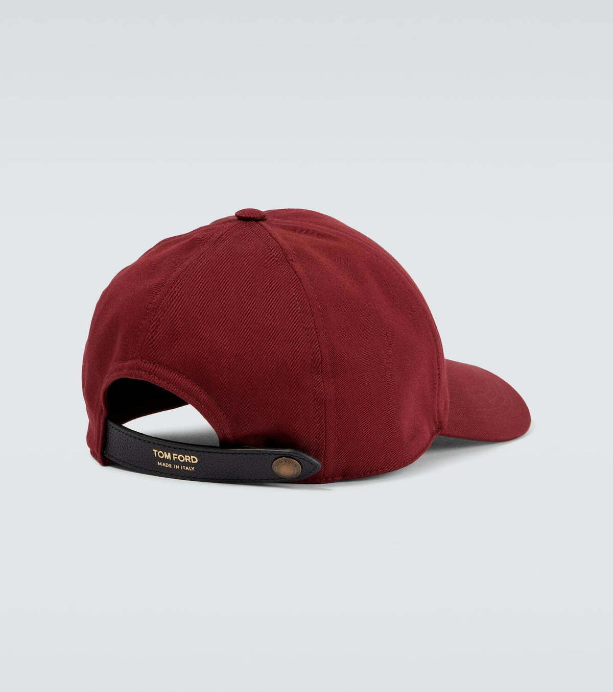 Tom Ford TF leather-trimmed canvas baseball cap