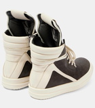 Rick Owens Geobasket suede high-top sneakers