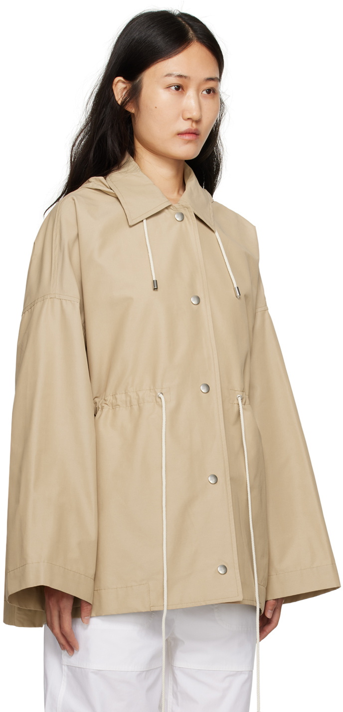TOTEME Beige Hooded Jacket Toteme