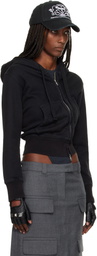 VAQUERA Black Twisted Hoodie