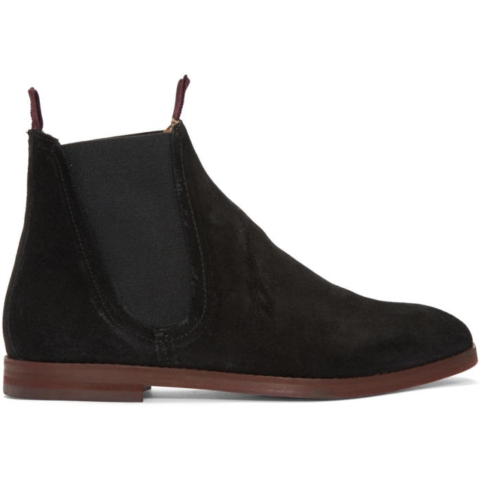 Photo: H by Hudson Black Suede Tamper Boots