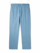 Paul Smith - Straight-Leg Cotton-Blend Twill Trousers - Blue
