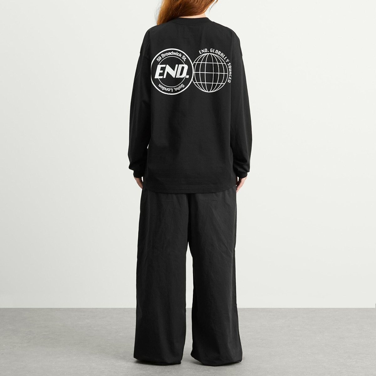 END. City Series 2.0 London Long Sleeve T-Shirt in Black