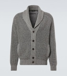 Zegna Waffle-knit cashmere and mohair cardigan