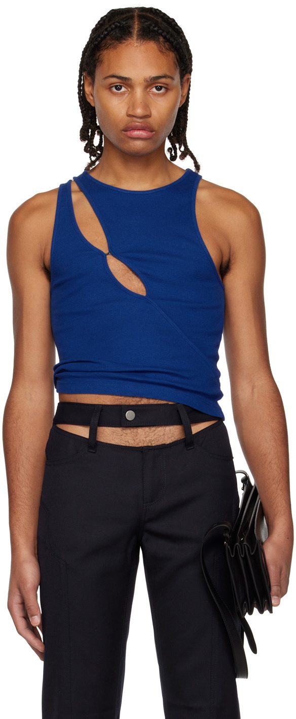 K.NGSLEY Blue R3 Tank Top