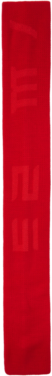 Ottolinger Red & Pink Jacquard Scarf