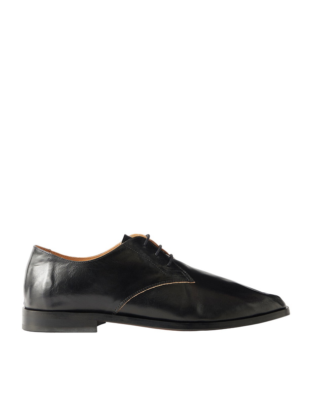 Photo: Our Legacy - Collapsing Consultant Leather Derby Shoes - Black