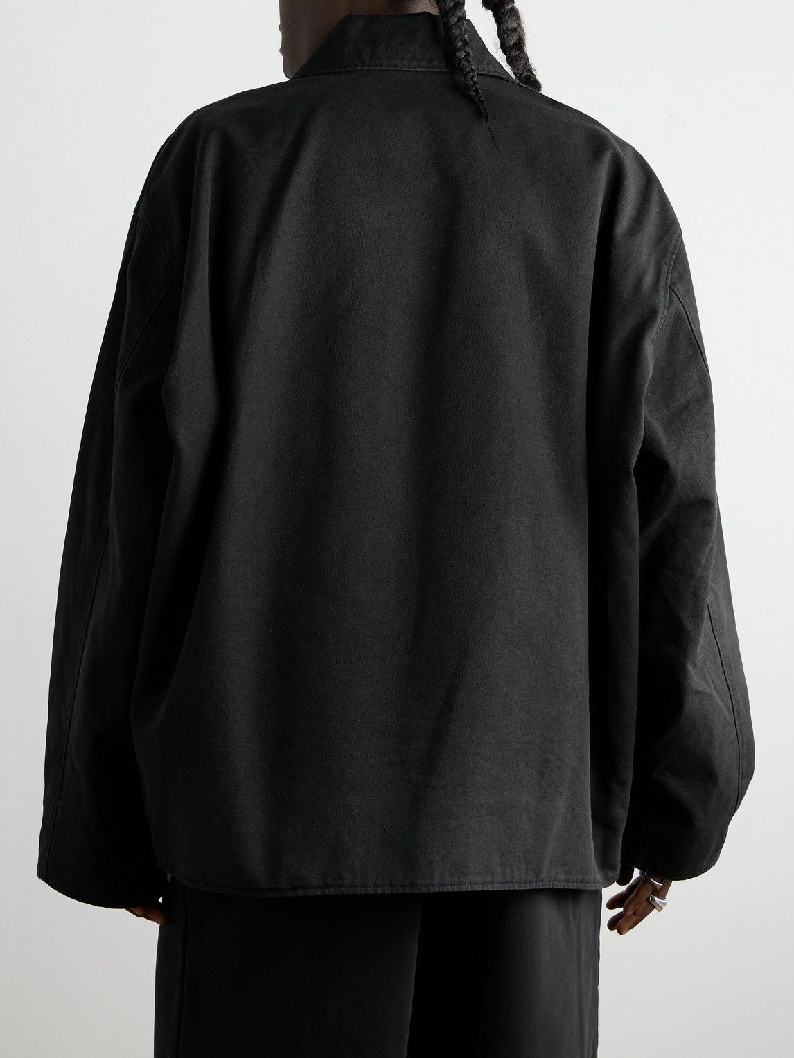 ジャケット Balenciaga Black Cotton Oversize Jacket Men's Oversized Jacket in Black | Balenciaga US