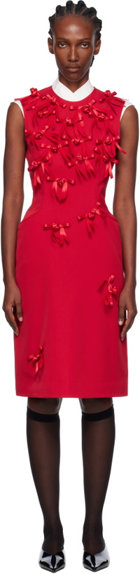 Photo: AO Yes Red Ribbon Tie Thurman Midi Dress