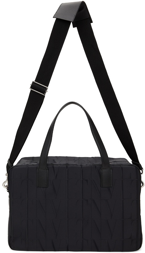Photo: Valentino Garavani Black Nylon 'VLTN' Duffle Bag