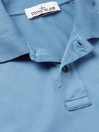 Stone Island - Logo-Appliquéd Cotton-Jersey Polo Shirt - Blue