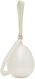 Simone Rocha Off-White Micro Pearl Egg Bag