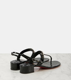 Christian Louboutin MJ Thong croc-effect leather sandals