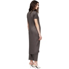 PLEATS PLEASE ISSEY MIYAKE Gray Monthly Colors June Midi Dress