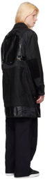 Junya Watanabe Black Paneled Coat