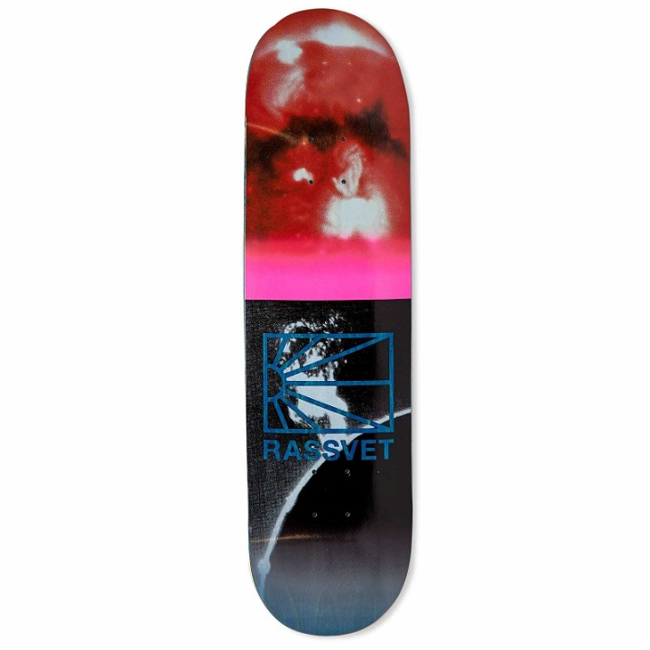 Photo: PACCBET Men's Space Logo 8.375 Skateboard Deck in Pink