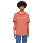 Helmut Lang Pink Copyright Logo T-Shirt