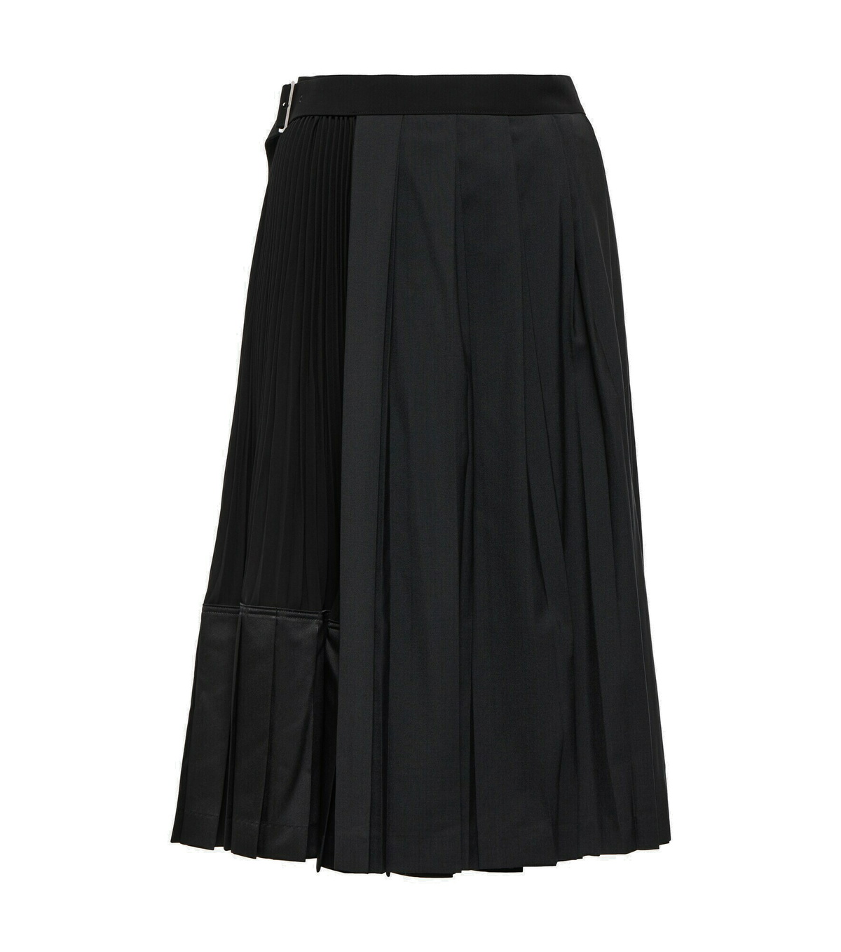 JUNYA WATANABE SS2013 BLACK ZIP MIDI SKIRT main image 1