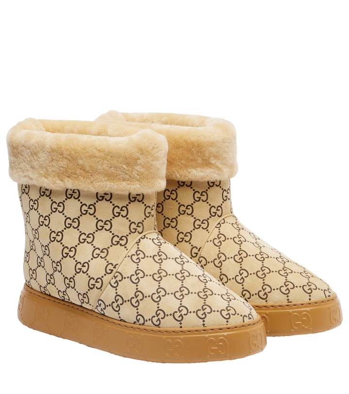 Photo: Gucci GG suede ankle boots