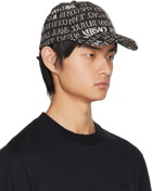 Versace Jeans Couture Black Printed Cap