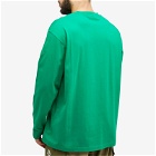 Moncler Men's Logo Long Sleeve T-Shirt in Green