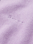 Jacquemus - Two-Tone Merino Wool-Blend Half-Zip Cardigan - Purple