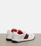 Gucci Screener leather-trimmed sneakers
