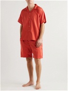 Cleverly Laundry - House Superfine Cotton Drawstring Pyjama Shorts - Red