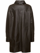 LEMAIRE Loose Fit Leather Overshirt