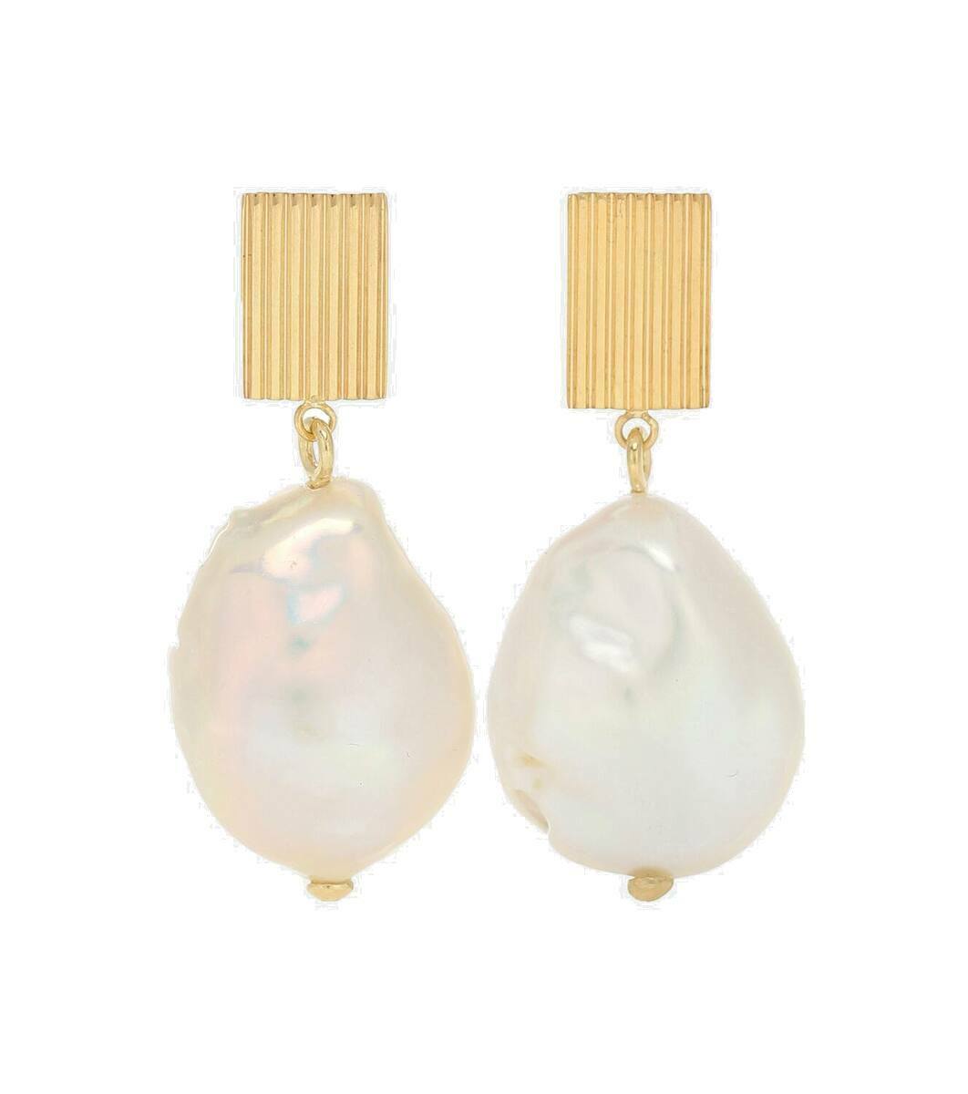 Aliita Deco Rombo Mini 9kt gold earrings with tourmaline Aliita