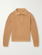Stòffa - Ribbed Foxfibre® Cotton Sweater - Brown