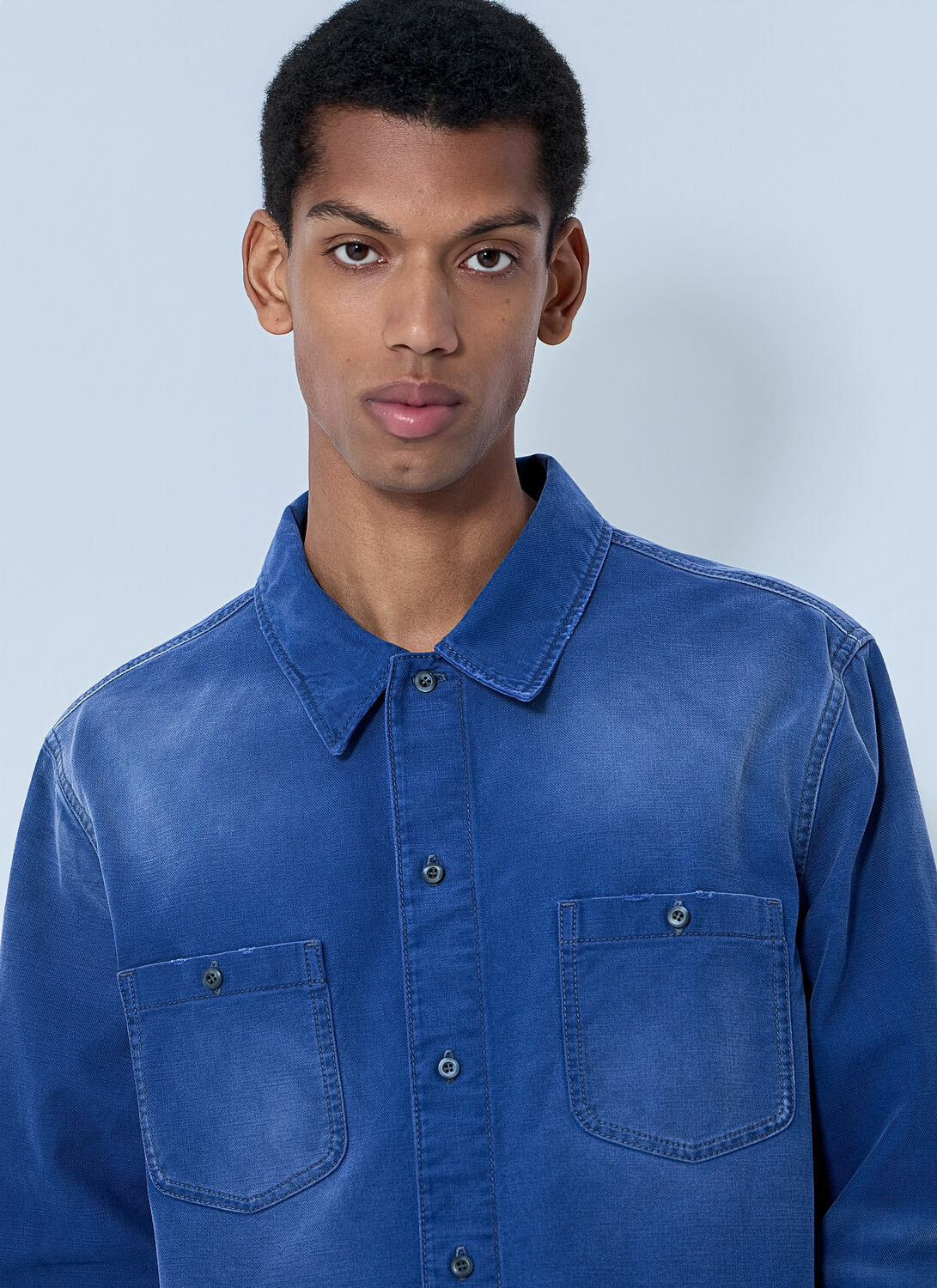 Prada Denim Button-Down Shirt