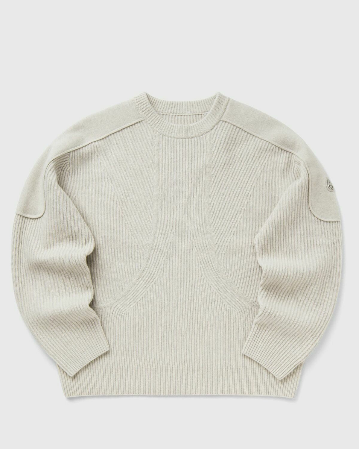 Moose Knuckles COLSON CREW NECK White Mens Pullovers/Sweatshirt