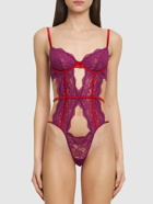 FLEUR DU MAL - Naomi Cut Out Lace Bodysuit