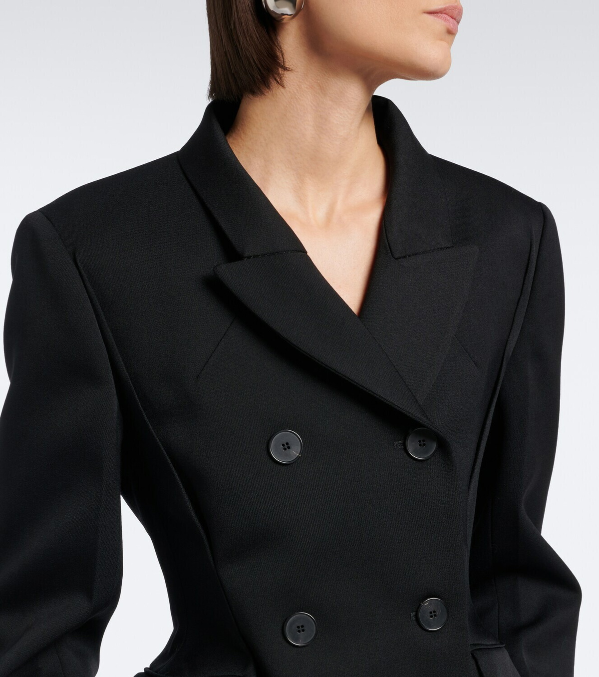 Givenchy Pinch peplum wool gabardine jacket