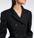 Givenchy Pinch peplum wool gabardine jacket