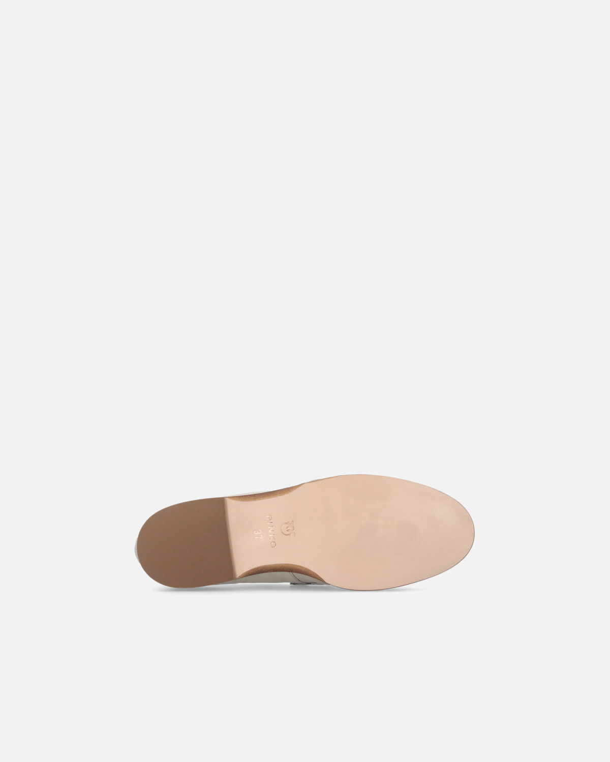 Pinko Nappa Leather Moccasins With Logo Yoghurt