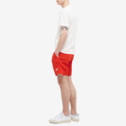 C.P. Company Men's Chrome Patch Logo Swim Short in Fiery Red