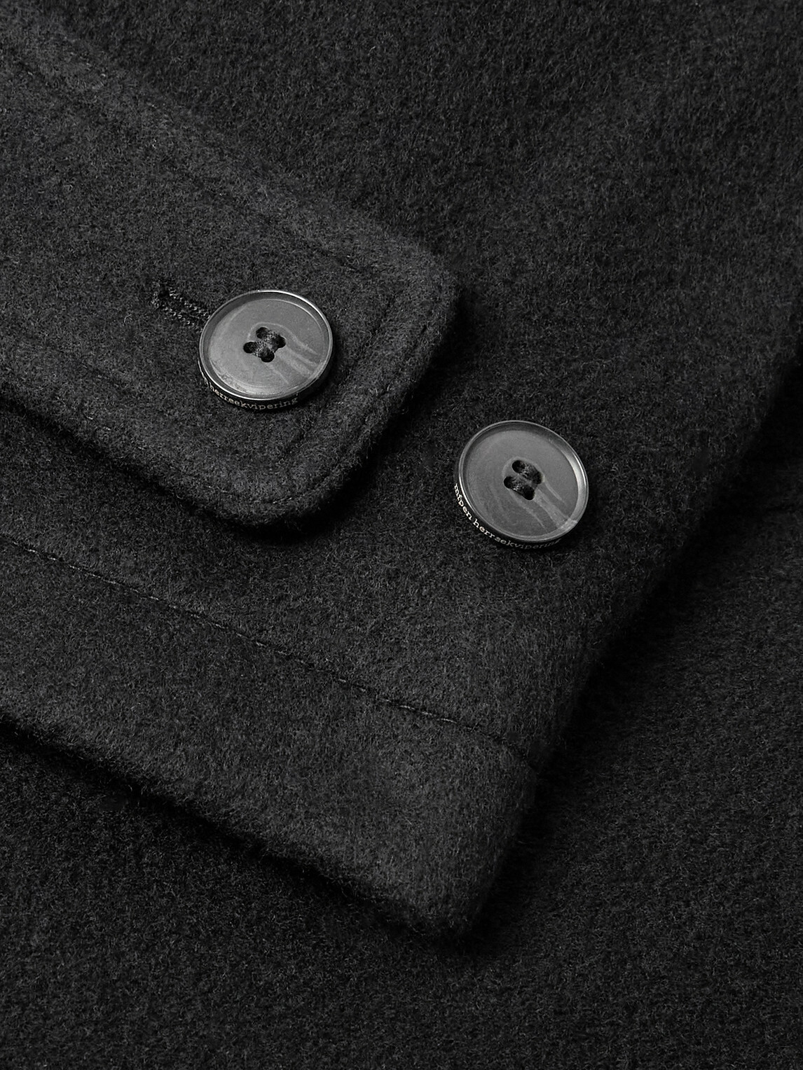 mfpen - Accession Brushed Recycled-Wool Coat - Black
