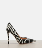 Gianvito Rossi Gianvito zebra-print calf hair pumps