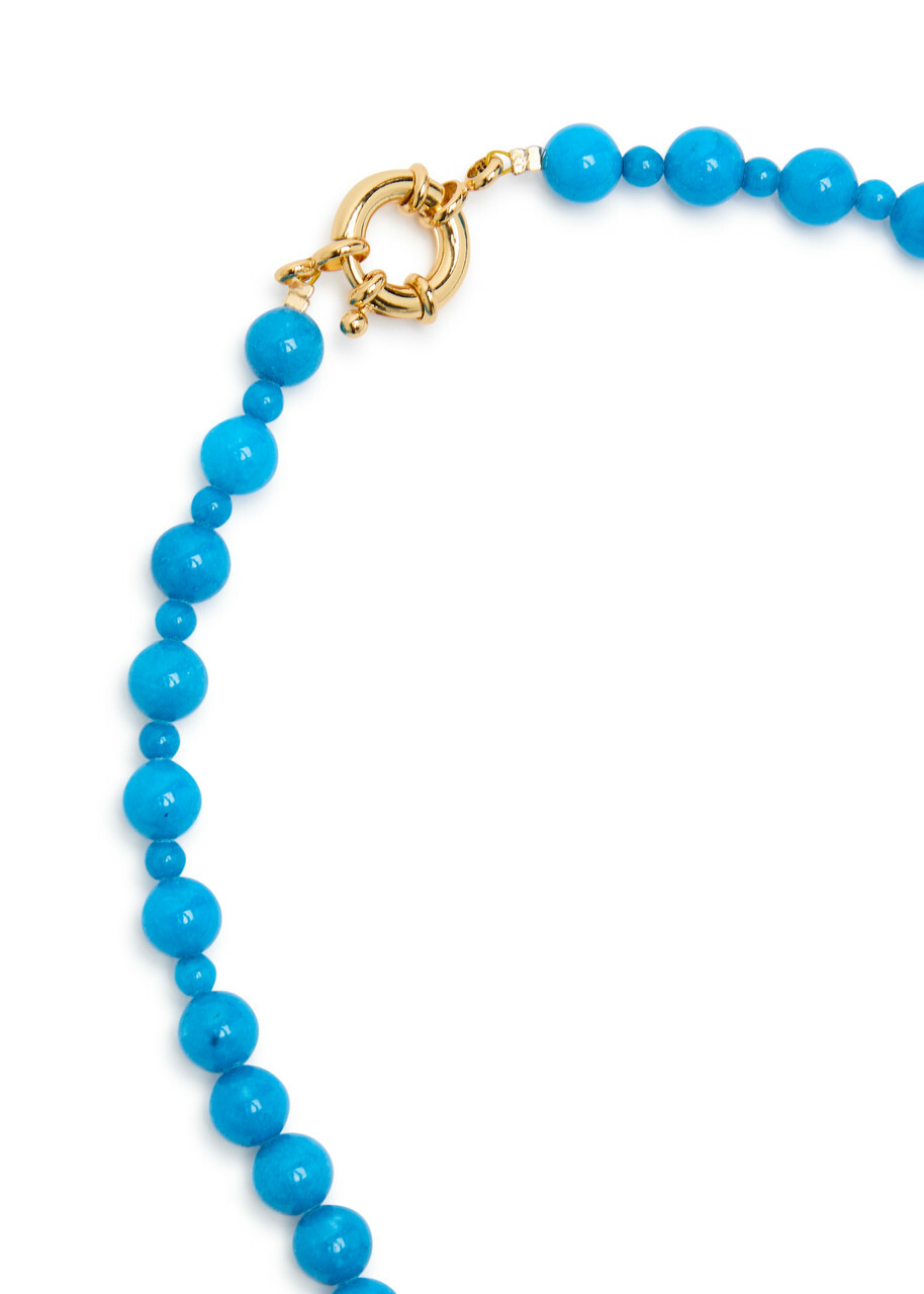 Timeless Pearly Beaded 24kt Gold-plated Necklace - One Size