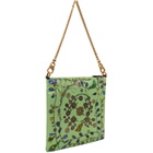 Versace Green Cabine Printed Duchesse Bag