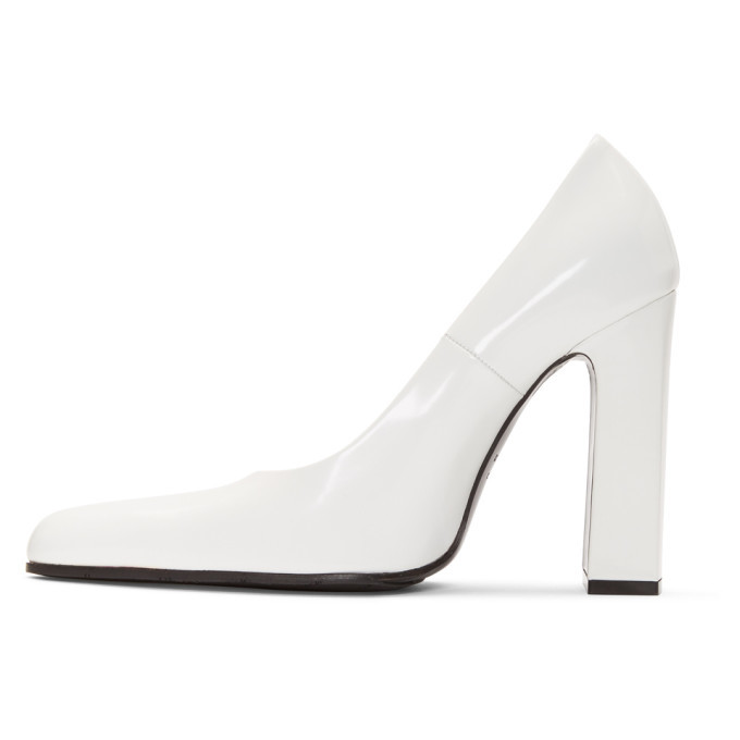 Square Knife Embellished Pumps in White  Balenciaga  Mytheresa