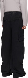 NAMESAKE Black Rod Washed Cargo Pants