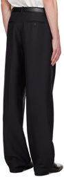 The Row Navy Marc Trousers