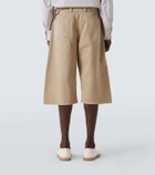 Lemaire Twisted denim shorts