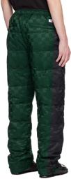 Tommy Jeans Green & Black Checkerboard Down Trousers
