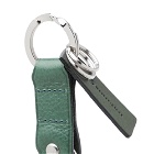 Master-Piece Men's Oil Leather Keyring in Green